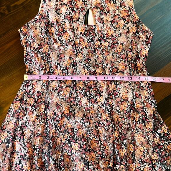 DB Established | Women's Black & Pink Floral Sleeveless Dress | Size 8 | 0757 - Picture 3 of 11